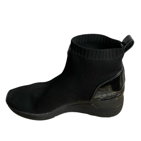 Michael Kors Women's Black Skyler Knit Ankle Bootie - Picture 4 of 7